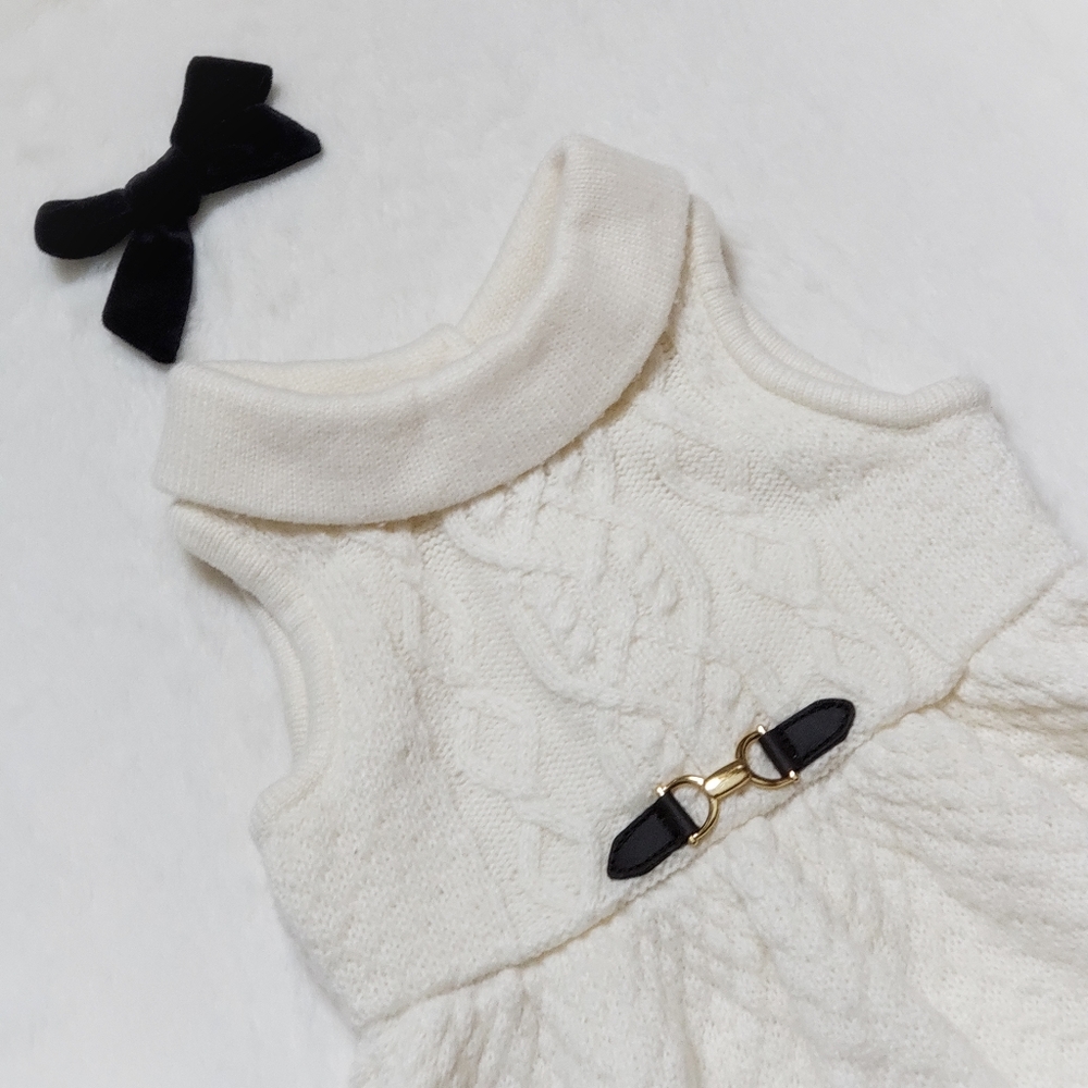 Janie & Jack Beautiful Classic Cable Knit Dress